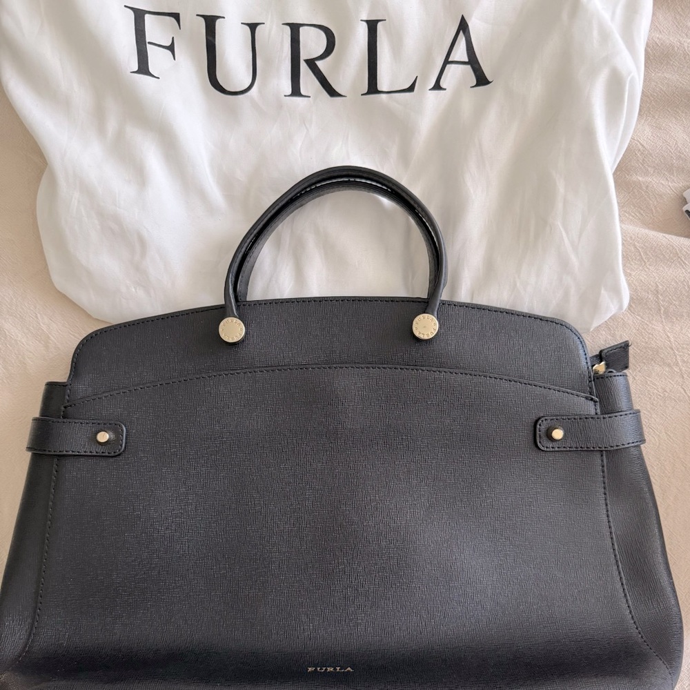 FURLA Black Satchel Bag